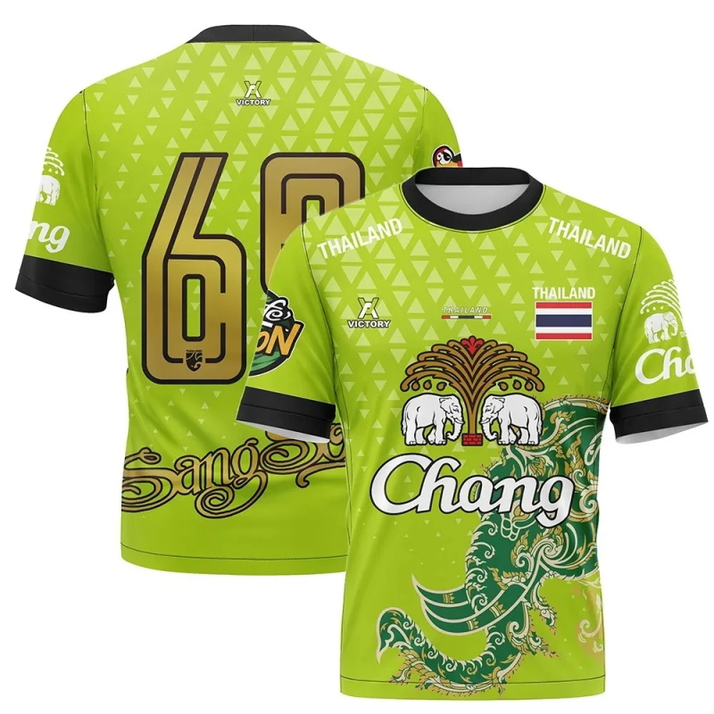 Thai Silk Blouse - Thailand Chang Elephant Short SleeveT-Shirt For