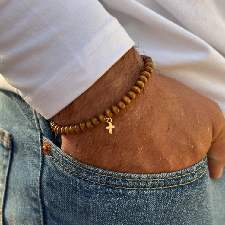 Wood Beaded Bracelet for Men,  - đánh giá và giá Ethnic Wear Men'S Fashion