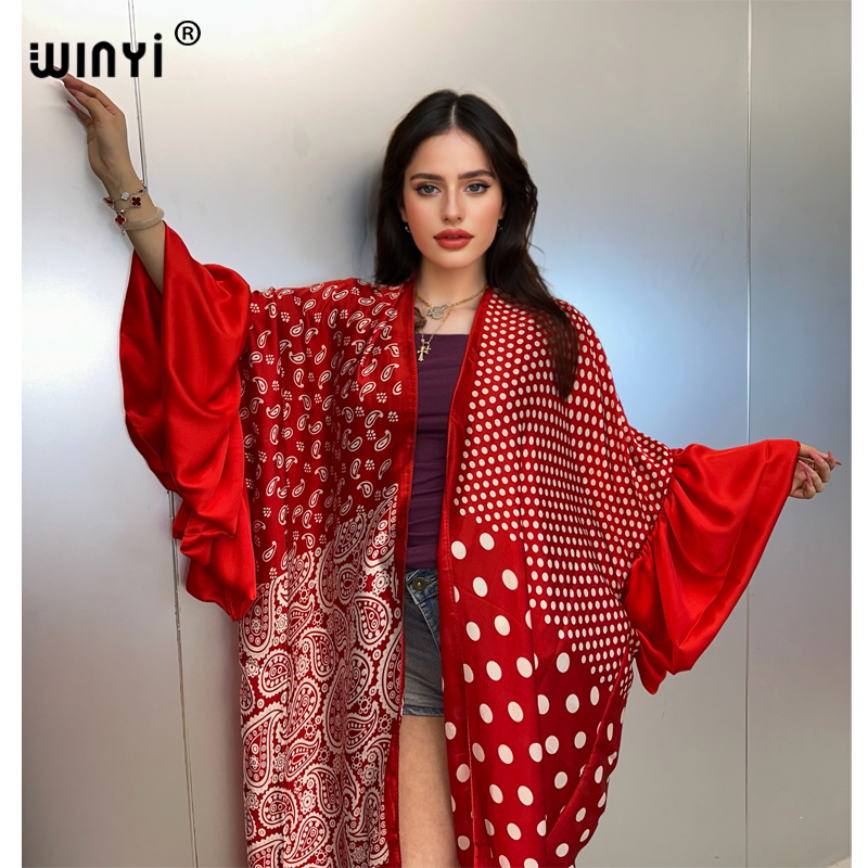 WINYI Summer Kimono Party Dres - đánh giá và giá Kaftan Women Boho