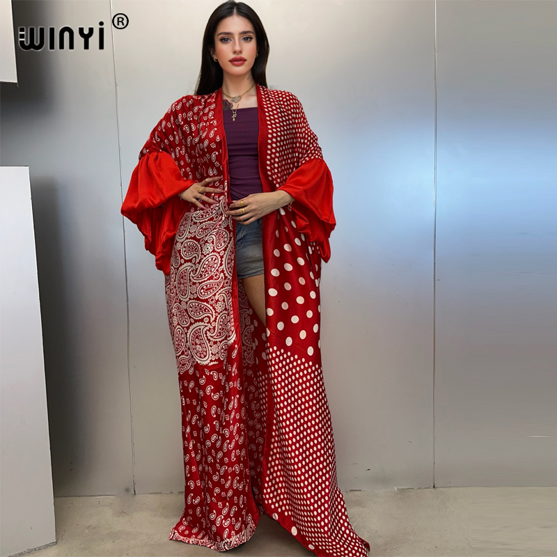 WINYI Summer Kimono Party Dres - đánh giá và giá Kaftan Women Boho