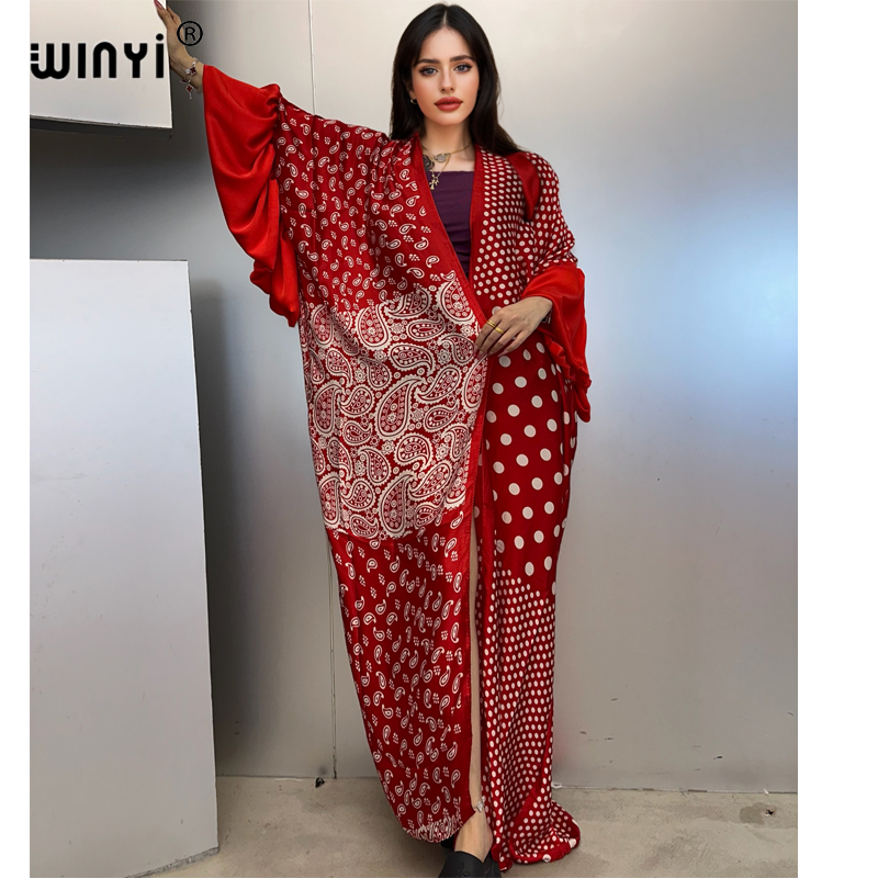 WINYI Summer Kimono Party Dres - đánh giá và giá Kaftan Women Boho