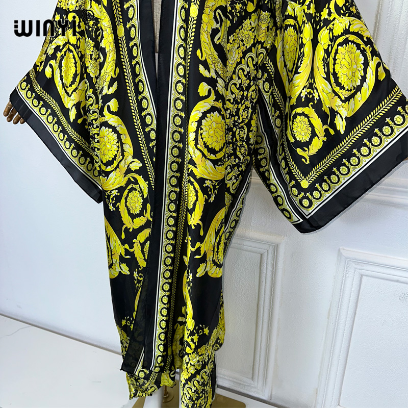 WINYI Africa boho print Kimono - đánh giá và giá Kaftan Women Boho