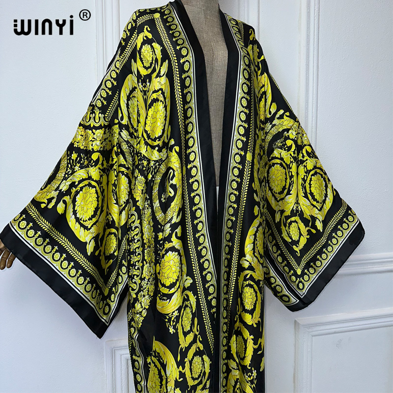 WINYI Africa boho print Kimono - đánh giá và giá Kaftan Women Boho
