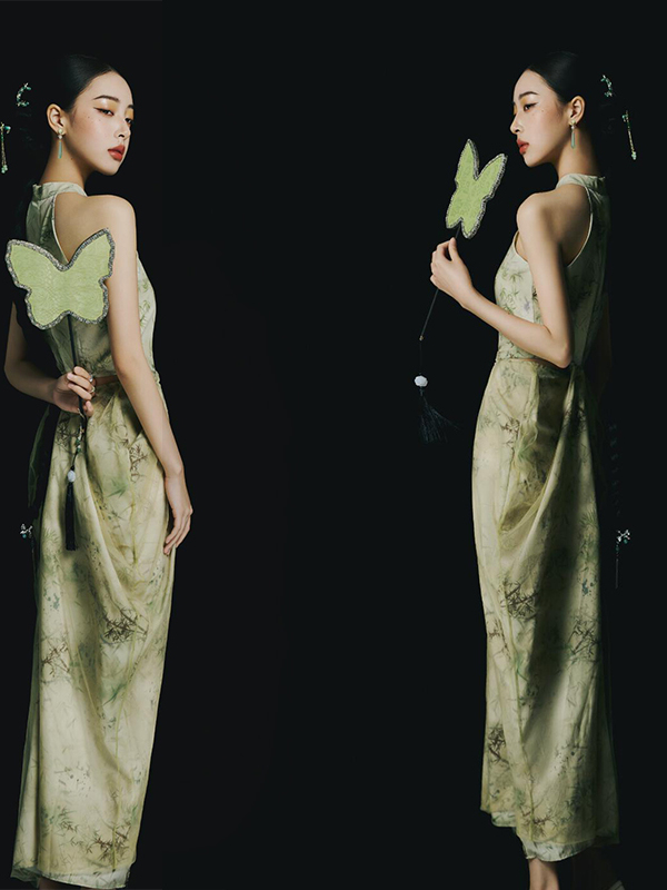 New Green Chinese Style Backle - đánh giá và giá Ethnic Fashion Studio