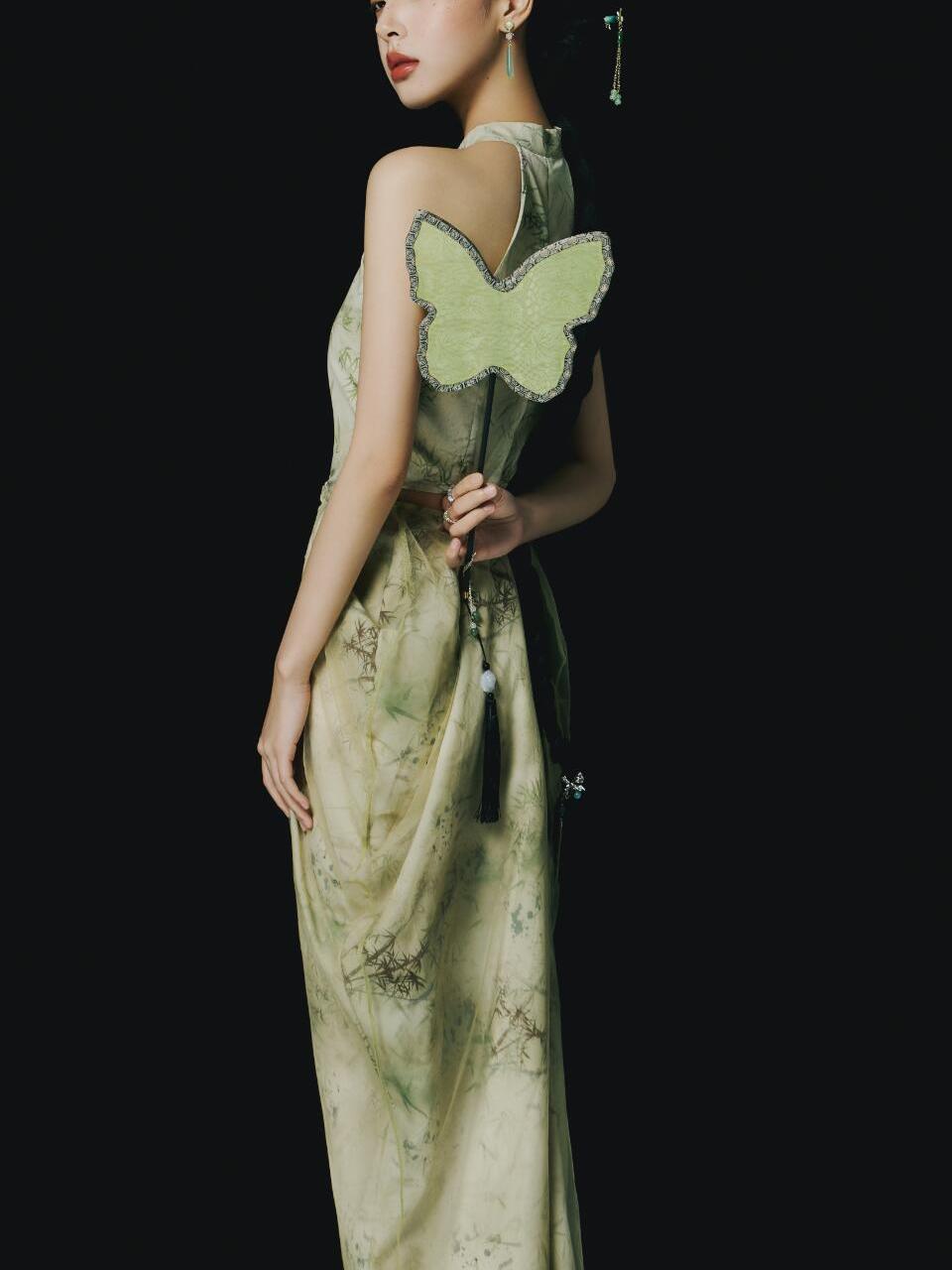 New Green Chinese Style Backle - đánh giá và giá Ethnic Fashion Studio