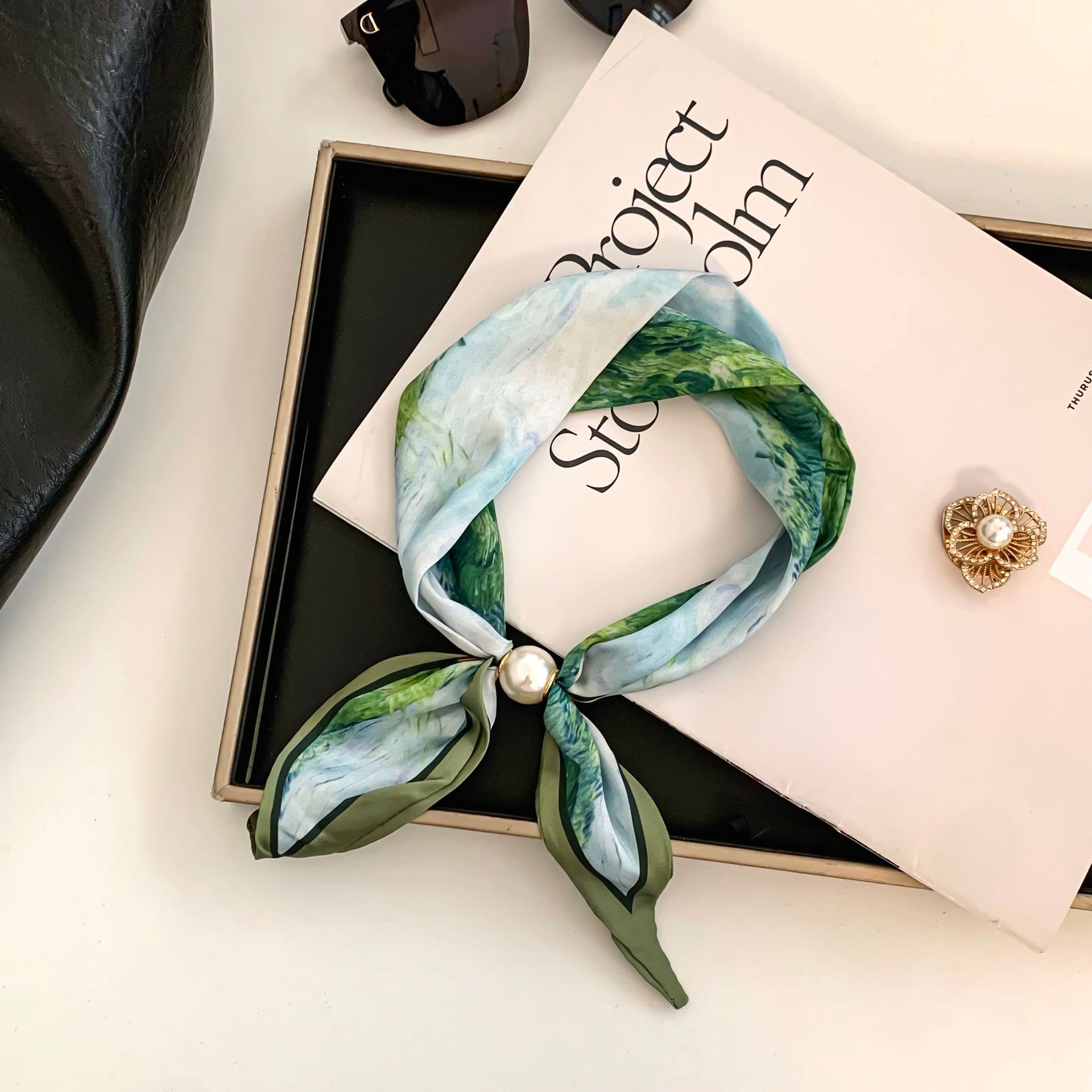 Cashew Flower Silk Scarf Effor - đánh giá và giá Ethnic Fashion Collection