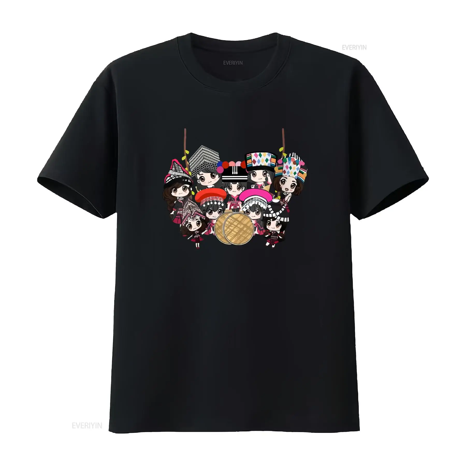 9 Hmong Girls Cartoon Print T  - đánh giá và giá Ethnic Wear Men'S Fashion