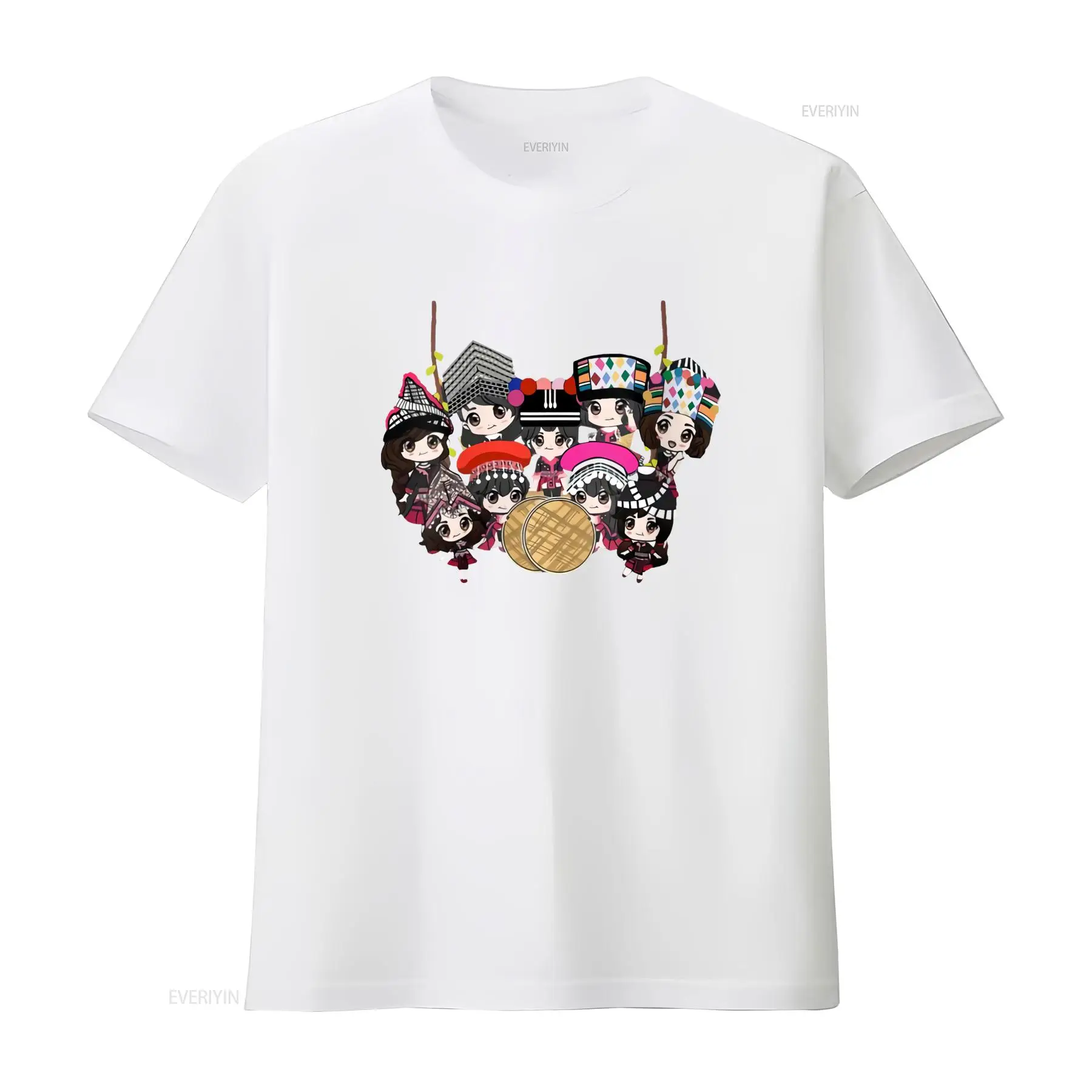 9 Hmong Girls Cartoon Print T  - đánh giá và giá Ethnic Wear Men'S Fashion