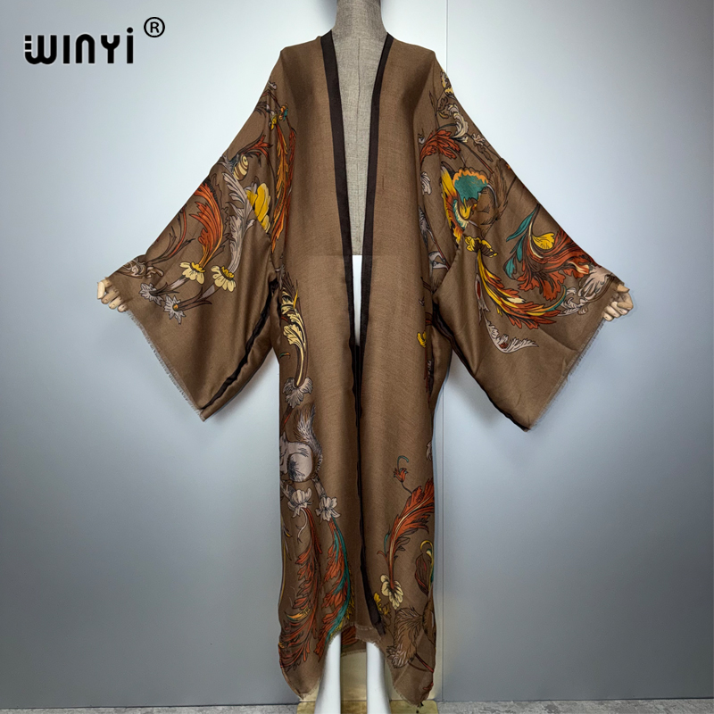 WINYI Africa boho kimono maxi  - đánh giá và giá Kaftan Women Boho