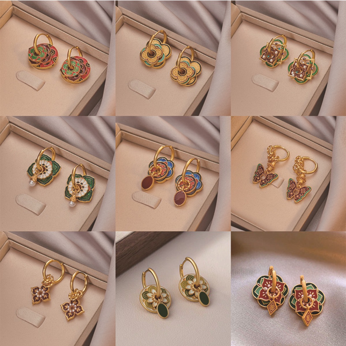 Ethnic Chinese Colorful Enamel - đánh giá và giá Ethnic Fashion Way