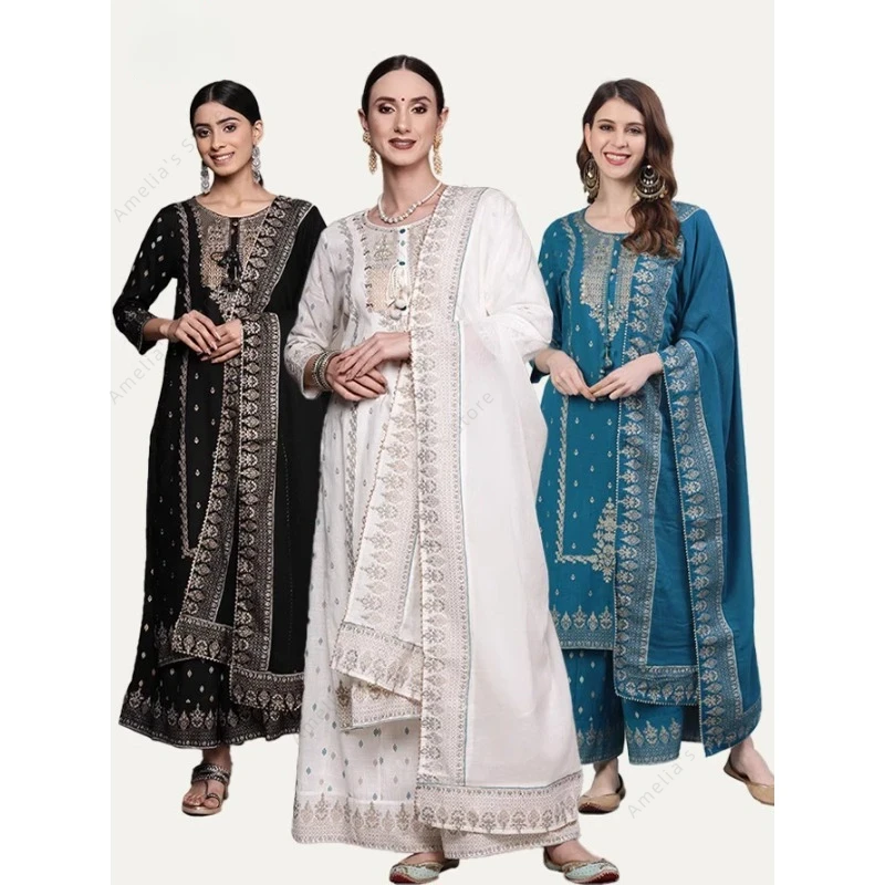 Indian Women's Punjabi Suit 3- - đánh giá và giá Salwar Kameez Set