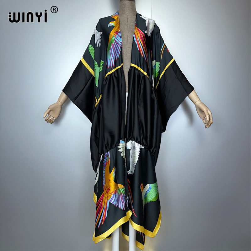 WINYI print boho kimono maxi b - đánh giá và giá Kaftan Women Boho