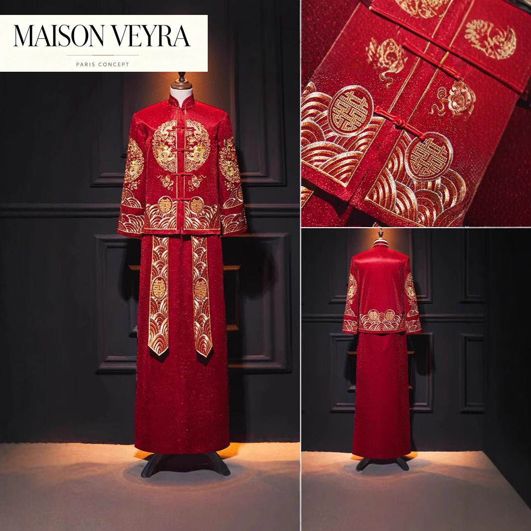 Embroidery Xiuhe Men's Clothin - đánh giá và giá Salwar Kameez Set