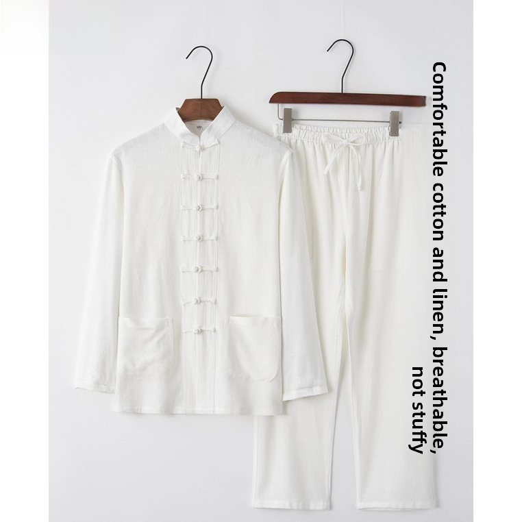 Summer Cotton Linen Youth Hanf - đánh giá và giá Ethnic Wear Men'S Fashion