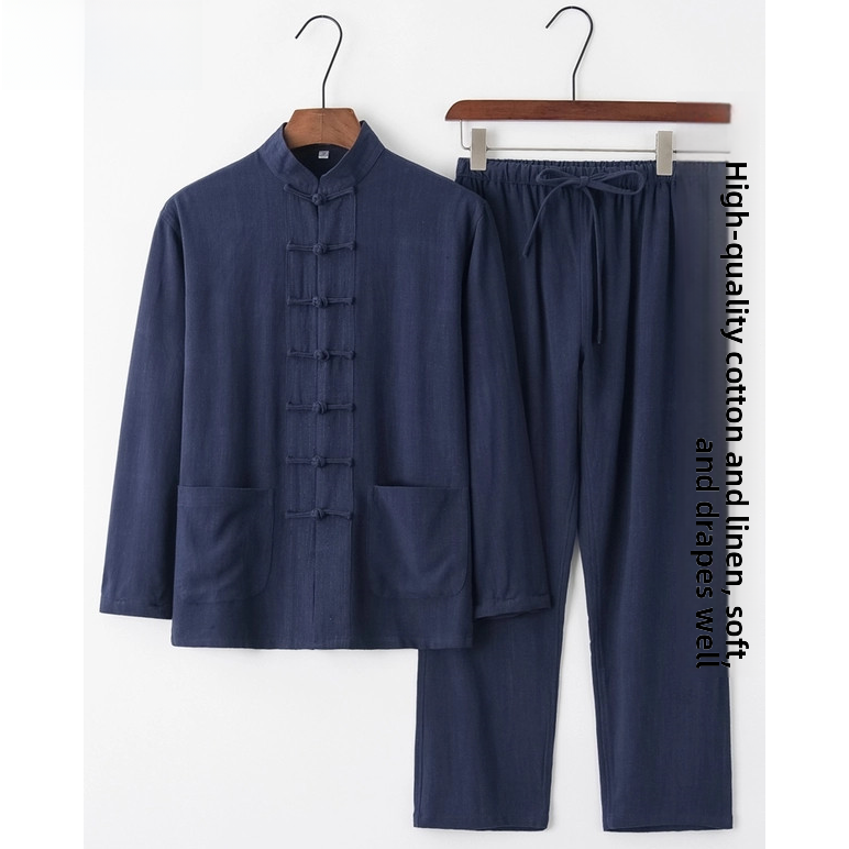 Summer Cotton Linen Youth Hanf - đánh giá và giá Ethnic Wear Men'S Fashion