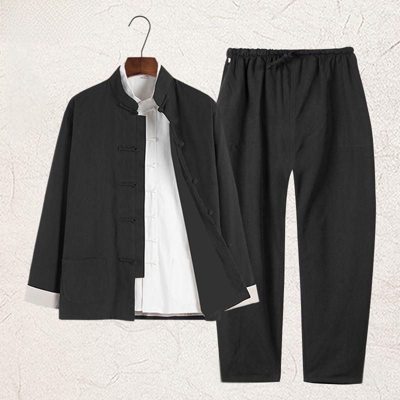 Summer Cotton Linen Youth Hanf - đánh giá và giá Ethnic Wear Men'S Fashion