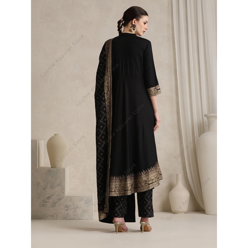 Elegant Black Indian Salwar Ka - đánh giá và giá Salwar Kameez Set
