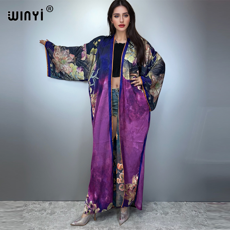 WINYI kimono High-quality Prin - đánh giá và giá Kaftan Women Boho