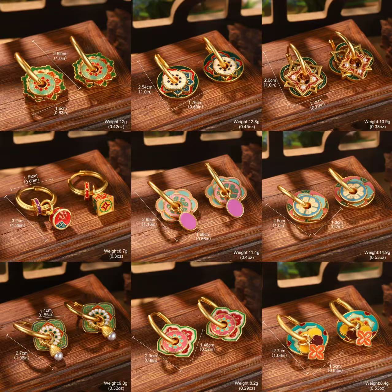 Ethnic Chinese Colorful Enamel - đánh giá và giá Ethnic Fashion Way