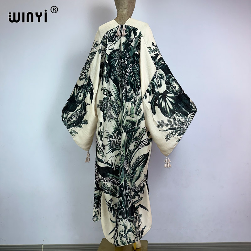 WINYI kimono Africa boho fashi - đánh giá và giá Kaftan Women Boho